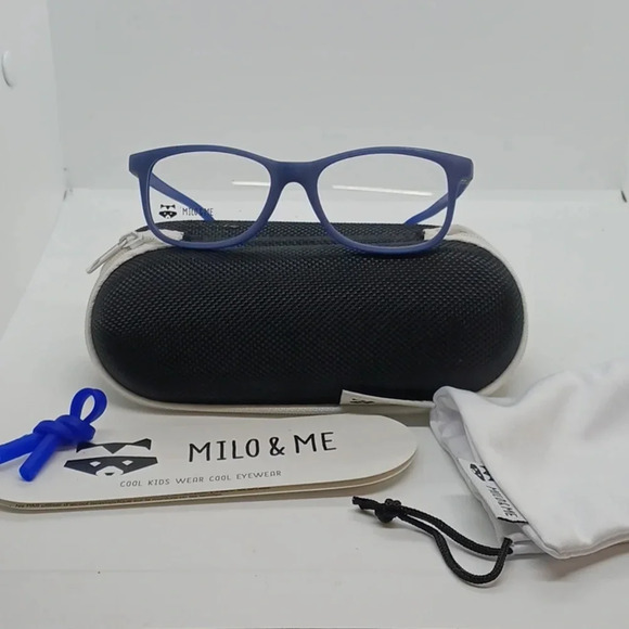 NWT KIDS MILO & ME EYEGLASS FRAMES HB5040-20 BLUE